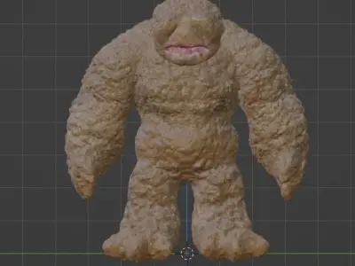 free stone golem titan model Free 3D model