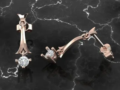 Jewelry Earring 3D print model