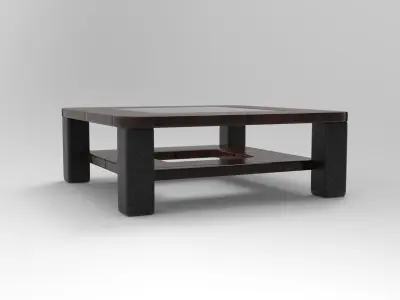 Coffee Table Low-poly 3D model 3