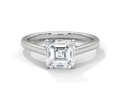 solitaire ring with detail images and 360 render videos 107 3D print model