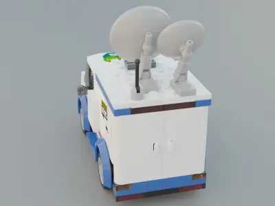Lego news car 3D model