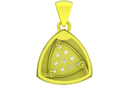 A4741 Cute Diamond Women Pendant 3D Model 3D print model