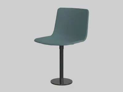PATO Column Chair-Model 4082 Ancient green Low-poly 3D model