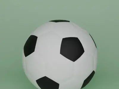 Football Soccer Ball 3D Model Low-poly 3D model