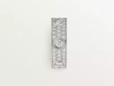 AMOUR - RING - 6 DIAMONDS - CLASSIC VERSION 3D print model