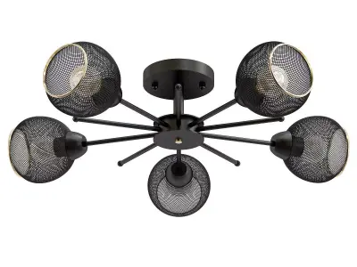 de-markt-city-vita-220012005 five light ceiling fixture 3D model