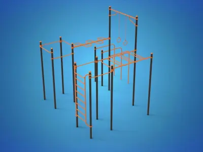 Gym Equipment Outdoor 3D model