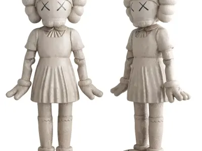 Kaws Young Hee Squid Game Low-poly 3D model