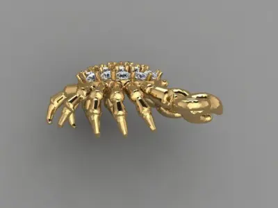 pendant crab 3D print model
