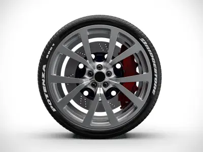 Wheel v6 3D model