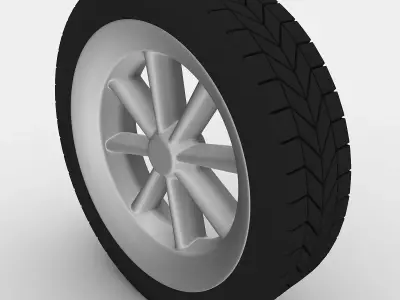 Car Tire 3D model 15