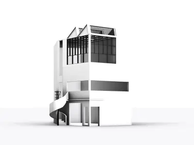 Maison Ozenfant Le Corbusier 3D model