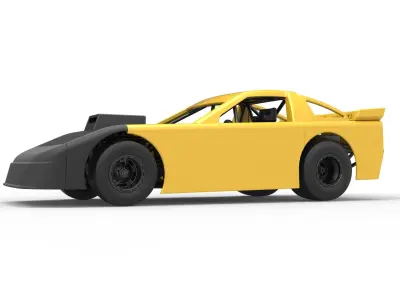 New Zealand Super Saloon race car Scale 1 to 25 3D print model