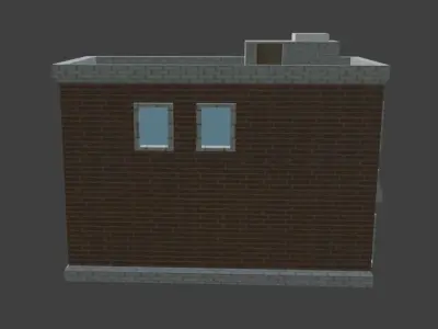 building brick Low-poly 3D model