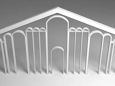 Arch Wall 3D model