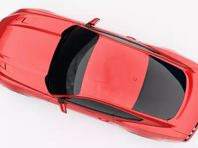 Ford Mustang 2015 Low-poly 3D model