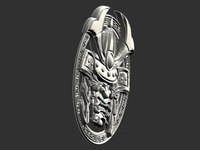 sumurai head 3D print model