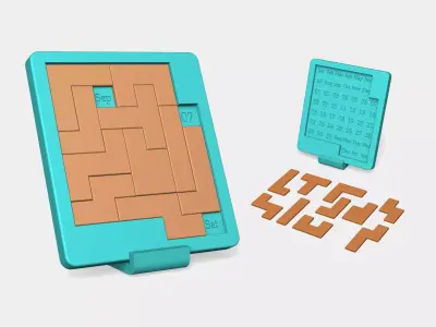 Everyday Puzzle Calendar - Infinite Daily Challenge 3D print model