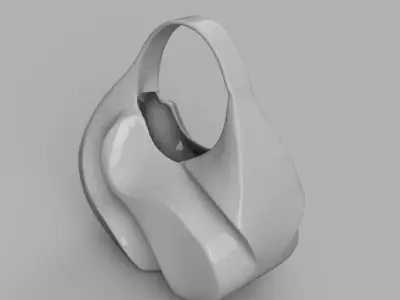 Abstract Fluid Handbag 3D print model