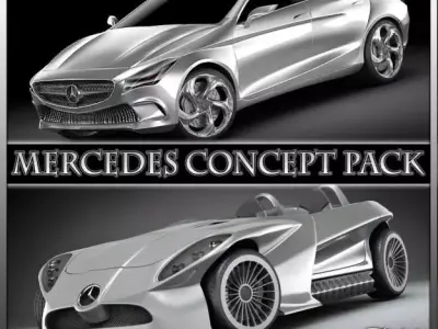 Mercedes Concept pack 3D model