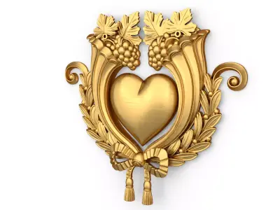 carved classic decorative ornament cnc 3d printing stl 60 3D model