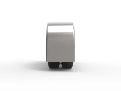 Semi truck Rear fenders Set 1 Scale 1 to 25 3D print model