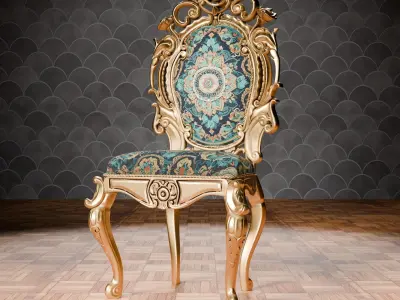 3D Royal Chair  3D model