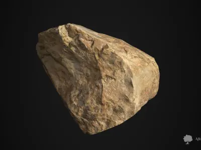 Stone 002 - Photogrammetry Free low-poly 3D model
