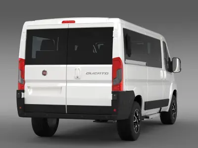 Fiat Ducato Panorama L2H1 2017 3D model