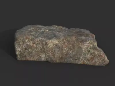 Free low poly Granite Rock Free low-poly 3D model