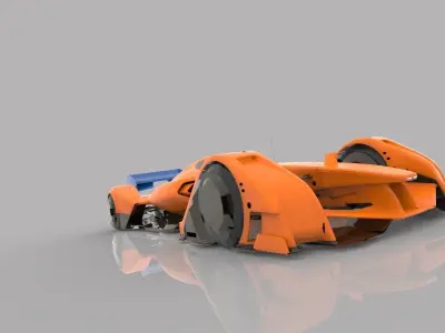 McLaren MP4X 3D model