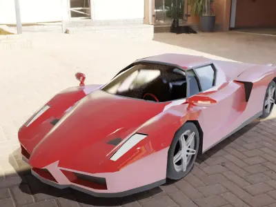 Ferrari Enzo Low-poly 3D model