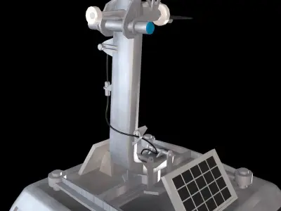 Ropeway Cabine Low-poly 3D model