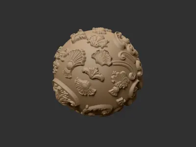 29 VDM Brushes of Decor ornaments for ZBrush 3D model