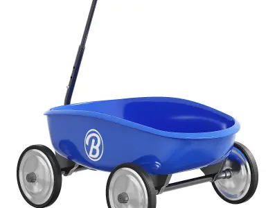 Trolley blue 3D model