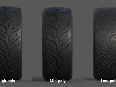 Federal 595 RS 265 35 for 18x9 Low-poly 3D model