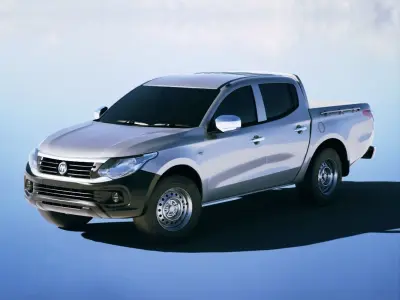 Dodge Ram 1200 2017 Low-poly 3D model