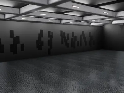 WAREHOUSE interior 3D car studio 3D model