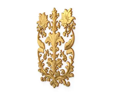 Classic carved decor ornament 422 3D model