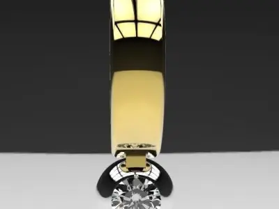 simple earring 3D print model
