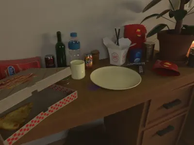 Cartoon Room 3D model