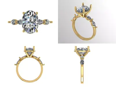 Ring bi156 3D print model