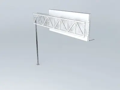 Edit me! Freeway sign Free 3D model