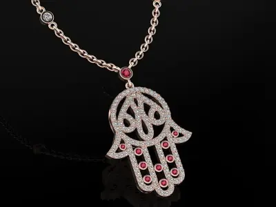 Messika Hamza Pendant 3D print model