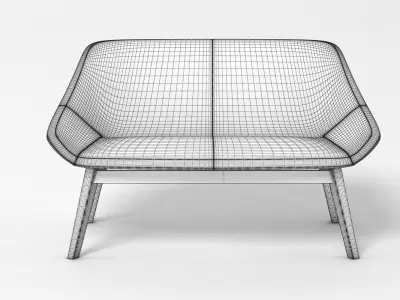 Zeitraum Morph Duo Dining Chair 3D model