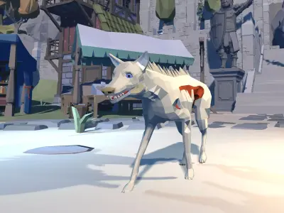 Zombie Dog 3D FBX Model Free Free low-poly 3D model