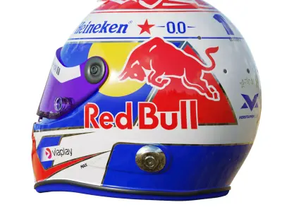 F1 Max Verstappen Helmet 2025 3D model
