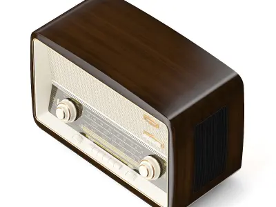 Antique Radio 3D model