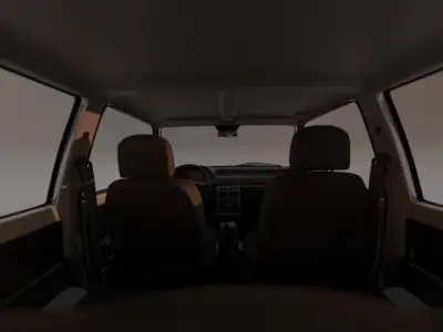 Fiat uno mille duas portas 3D model