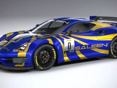 Saleen GT4 2020 Low-poly 3D model